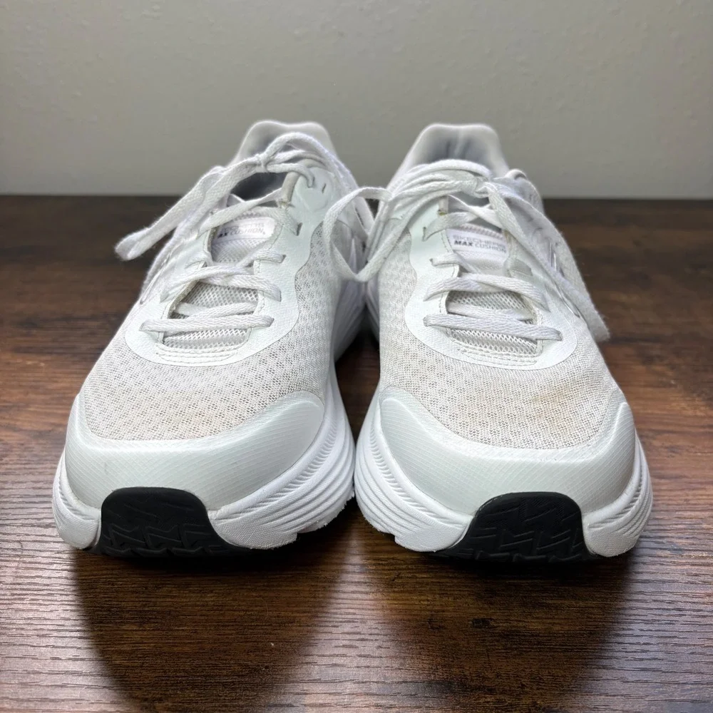 Skechers Max Cushioning Elite White Mesh Running Shoes Womens 8.5